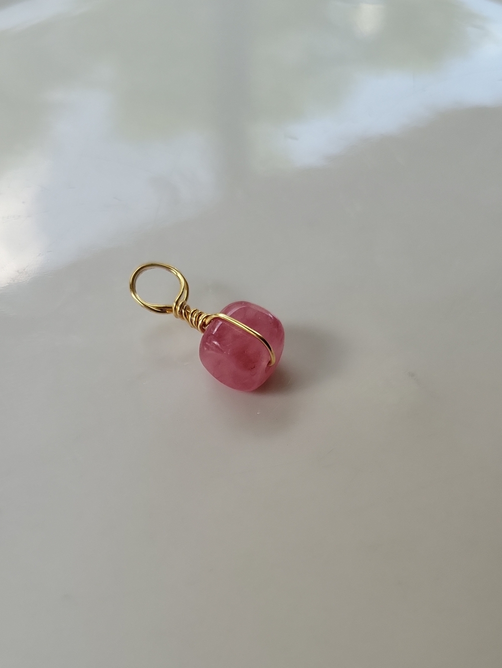 Strawberry Quartz Charm